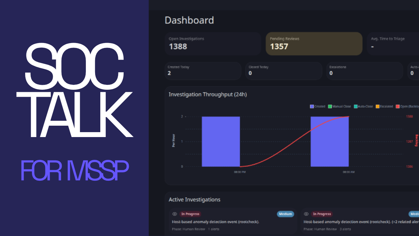 SOCTalk: AI-Powered SOC for MSSPs